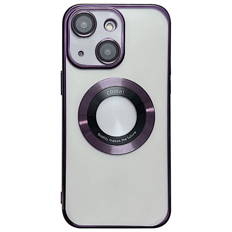 غطاء هاتف TPU مطلي بالكهرباء مع دعم MagSafe، لهواتف iPhone 16 Pro، iPhone 16 Plus، iPhone 16، iPhone 15 Pro Max، iPhone 15 Pro، iPhone 15 Plus
