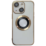 غطاء هاتف TPU مطلي بالكهرباء مع دعم MagSafe، لهواتف iPhone 16 Pro، iPhone 16 Plus، iPhone 16، iPhone 15 Pro Max، iPhone 15 Pro، iPhone 15 Plus