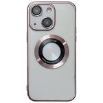 غطاء هاتف TPU مطلي بالكهرباء مع دعم MagSafe، لهواتف iPhone 16 Pro، iPhone 16 Plus، iPhone 16، iPhone 15 Pro Max، iPhone 15 Pro، iPhone 15 Plus