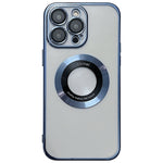 غطاء هاتف TPU مطلي بالكهرباء مع دعم MagSafe، لهواتف iPhone 16 Pro، iPhone 16 Plus، iPhone 16، iPhone 15 Pro Max، iPhone 15 Pro، iPhone 15 Plus