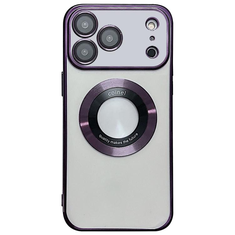 غطاء هاتف TPU مطلي بالكهرباء مع دعم MagSafe، لهواتف iPhone 17e / 16e، iPhone 17 Pro Max، iPhone 17 Pro، iPhone 17، iPhone Air، iPhone 16 Pro Max