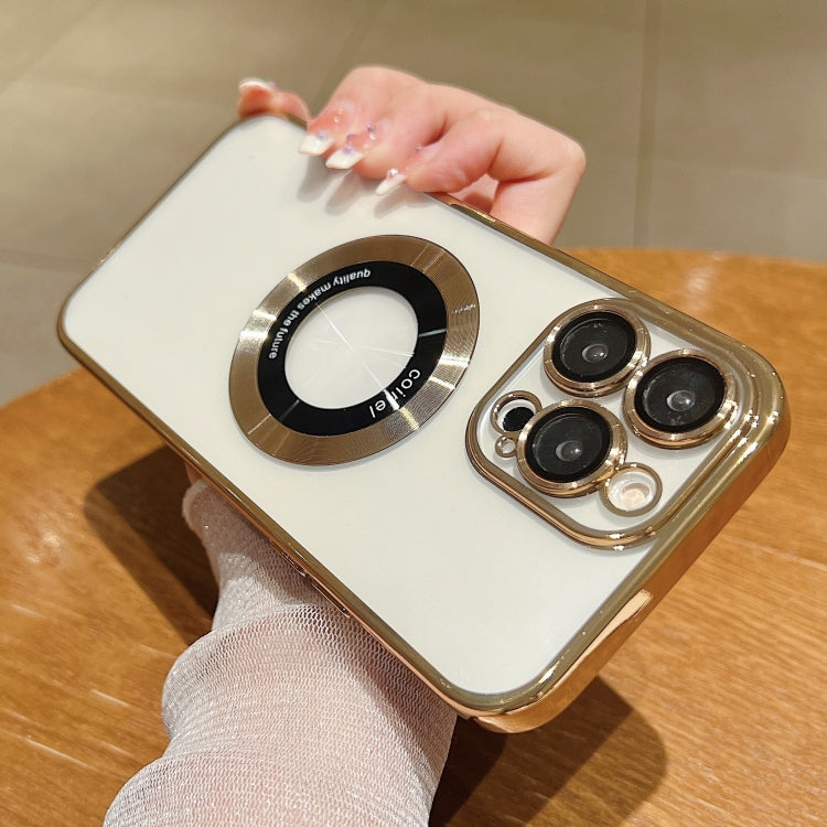 غطاء هاتف TPU مطلي بالكهرباء مع دعم MagSafe، لهواتف iPhone 16 Pro، iPhone 16 Plus، iPhone 16، iPhone 15 Pro Max، iPhone 15 Pro، iPhone 15 Plus
