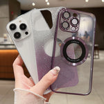 غطاء هاتف TPU مع تدرج لامع مطلي بالكهرباء ومتوافق مع MagSafe، لأجهزة iPhone 14، iPhone 14 Pro، iPhone 14 Pro Max، iPhone 13 Pro Max، iPhone 13 Pro، iPhone 13