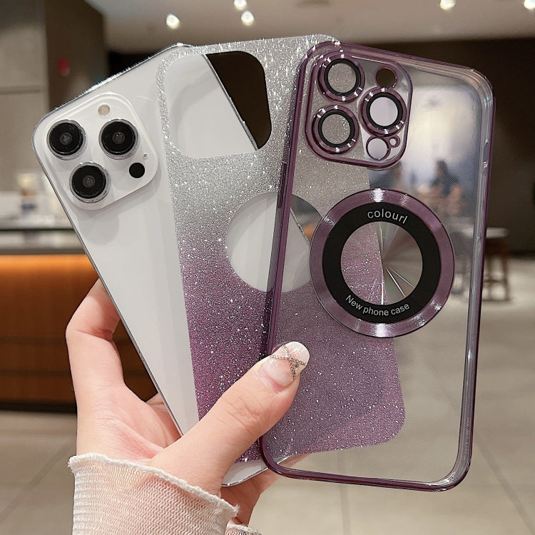 غطاء هاتف TPU مع تدرج لامع مطلي بالكهرباء ومتوافق مع MagSafe، لأجهزة iPhone 14، iPhone 14 Pro، iPhone 14 Pro Max، iPhone 13 Pro Max، iPhone 13 Pro، iPhone 13