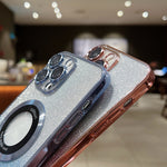 غطاء هاتف TPU مع تدرج لامع مطلي بالكهرباء ومتوافق مع MagSafe، لأجهزة iPhone 16 Pro، iPhone 16 Plus، iPhone 15 Pro Max، iPhone 15 Pro، iPhone 15 Plus، iPhone 15، iPhone 14 Plus