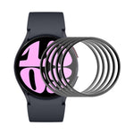 5 قطع ENKAY فيلم شاشة HD بغطاء كامل ثلاثي الأبعاد من PC ناعم بحواف PMMA، لساعات سامسونج جالاكسي ألترا 47مم / ألترا 2025، لساعات سامسونج جالاكسي ووتش8 كلاسيك 46مم، لساعات سامسونج جالاكسي ووتش8 44مم، لساعات سامسونج جالاكسي ووتش8 40مم
