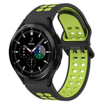 سوار ساعة سيليكون قابل للتنفس ثنائي اللون، لسامسونج Galaxy Watch 4 Classic مقاس 42مم
