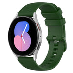 سوار ساعة سيليكون مربعات عرض 20مم، لسامسونج Galaxy Watch 5 مقاس 40مم
