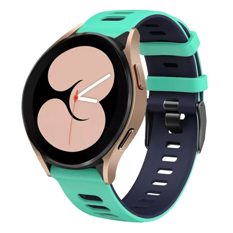 سوار ساعة سيليكون ثنائي اللون 20مم، لسامسونج جالاكسي ووتش 5 40مم