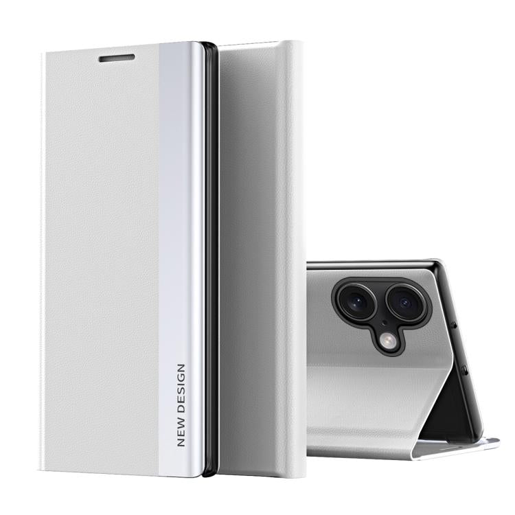 غطاء هاتف جلدي مع امتصاص مطلي بالكهرباء من الجانب، لأجهزة iPhone 17e / 16e، iPhone 17 Pro Max، iPhone 17 Pro، iPhone 17، iPhone Air، iPhone 16 Pro Max