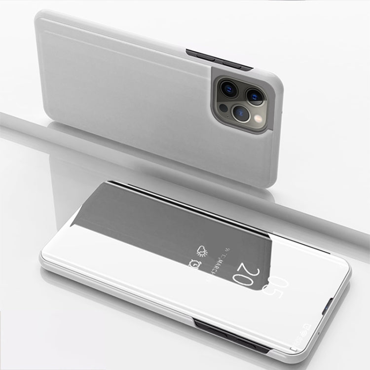 غطاء هاتف جلدي بغطاء أفقي مع مرآة مطلية وحامل، لأجهزة iPhone 17e / 16e، iPhone 17 Pro Max، iPhone 17 Pro، iPhone 17، iPhone Air، iPhone 16 Pro Max
