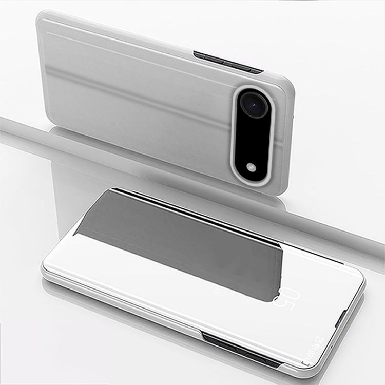 غطاء هاتف جلدي بغطاء أفقي مع مرآة مطلية وحامل، لأجهزة iPhone 17e / 16e، iPhone 17 Pro Max، iPhone 17 Pro، iPhone 17، iPhone Air، iPhone 16 Pro Max