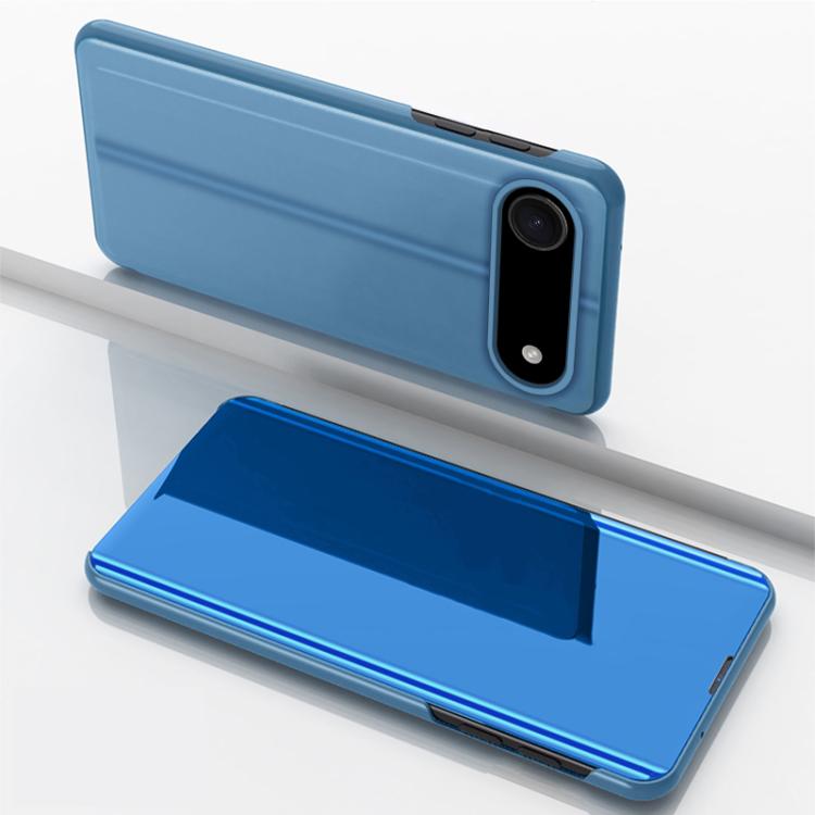 غطاء هاتف جلدي بغطاء أفقي مع مرآة مطلية وحامل، لأجهزة iPhone 17e / 16e، iPhone 17 Pro Max، iPhone 17 Pro، iPhone 17، iPhone Air، iPhone 16 Pro Max