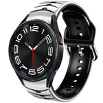 Curved Texture Silicone Watch Band, For Samsung Galaxy Watch 6 Classic 43mm, For Samsung Galaxy watch 5 Pro Golf Edition, For Samsung Galaxy watch 5 Golf Edition