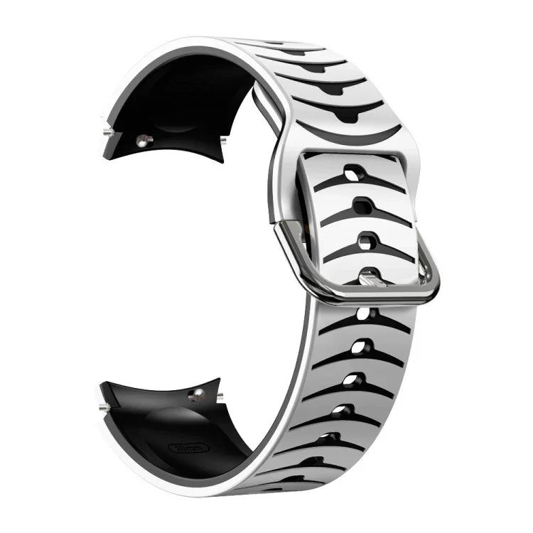 Curved Texture Silicone Watch Band, For Samsung Galaxy Watch 6 Classic 43mm, For Samsung Galaxy watch 5 Pro Golf Edition, For Samsung Galaxy watch 5 Golf Edition