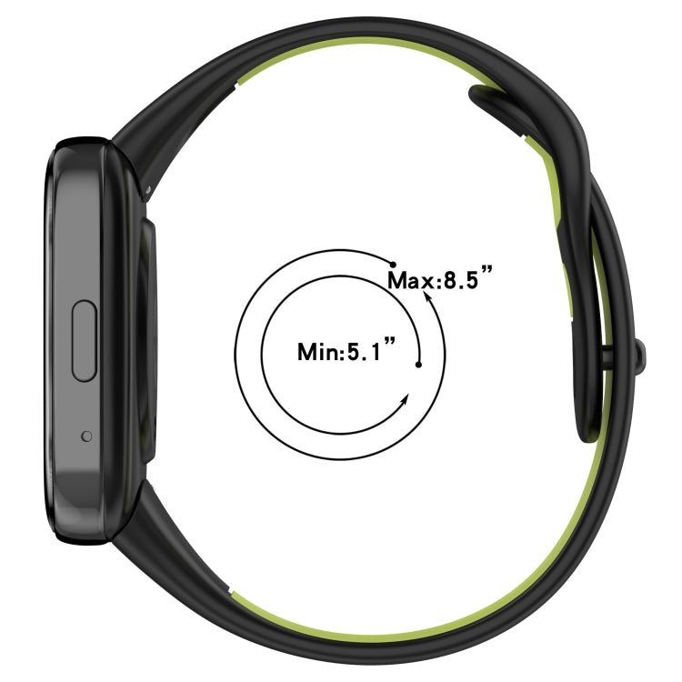 Stitching Two Color Silicone Watch Band, For Redmi Watch 3 Active