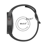 JUNSUNMAY Silicone Adjustable Strap + Full Coverage PMMA Screen Protector Kit, For Samsung Galaxy Watch6 Classic 43mm, For Samsung Galaxy Watch5 44mm, For Samsung Galaxy Watch5 Pro 45mm