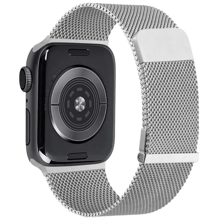 سوار ساعة ميلان بشبكة فولاذية مغناطيسية مزدوجة، لـ Apple Watch 2 مقاس 38مم، لـ Apple Watch مقاس 42مم، لـ Apple Watch مقاس 38مم