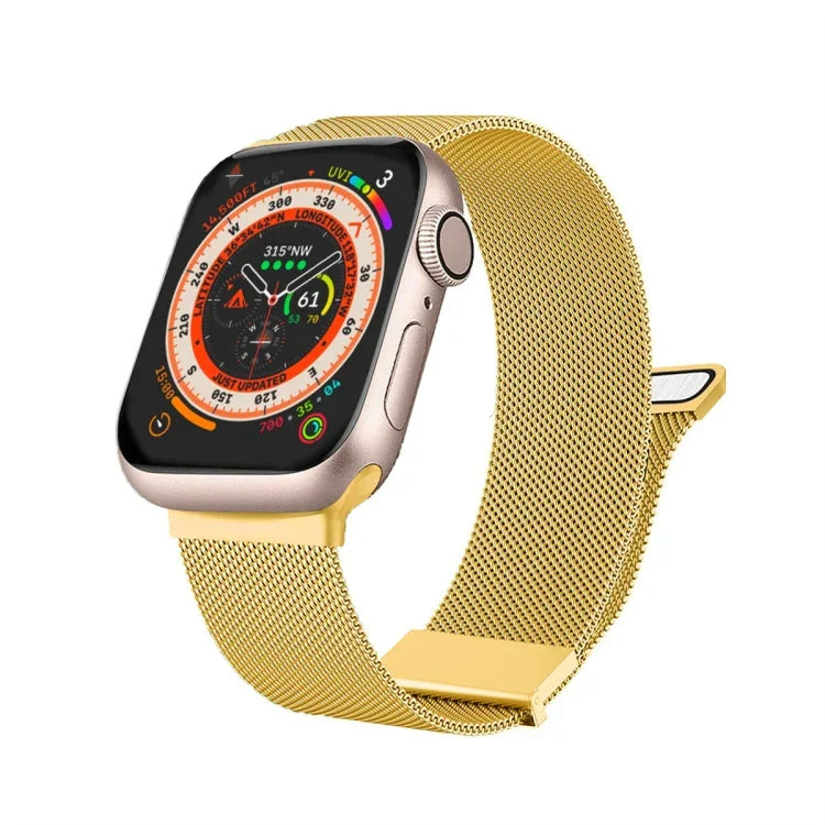 سوار ساعة ميلان بشبكة فولاذية مغناطيسية مزدوجة، لـ Apple Watch 2 مقاس 38مم، لـ Apple Watch مقاس 42مم، لـ Apple Watch مقاس 38مم