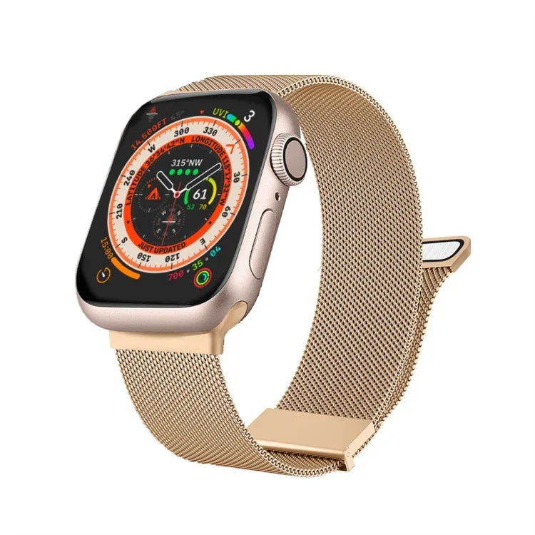 سوار ساعة ميلان بشبكة فولاذية مغناطيسية مزدوجة، لـ Apple Watch 2 مقاس 38مم، لـ Apple Watch مقاس 42مم، لـ Apple Watch مقاس 38مم