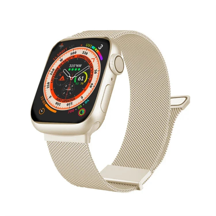 سوار ساعة ميلان بشبكة فولاذية مغناطيسية مزدوجة، لـ Apple Watch 2 مقاس 38مم، لـ Apple Watch مقاس 42مم، لـ Apple Watch مقاس 38مم