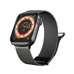 سوار ساعة ميلان بشبكة فولاذية مغناطيسية مزدوجة، لـ Apple Watch 2 مقاس 38مم، لـ Apple Watch مقاس 42مم، لـ Apple Watch مقاس 38مم