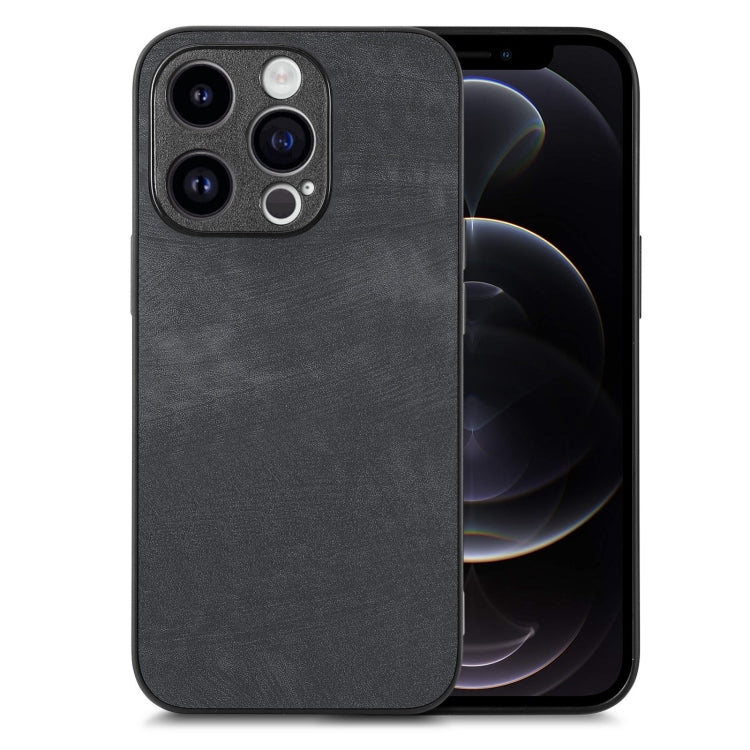 غطاء خلفي لهاتف من الجلد العتيق مع غلاف بلاستيكي صلب، لهواتف iPhone 12 Pro، iPhone 12 mini، iPhone 11 Pro Max، iPhone 11، iPhone 11 Pro، iPhone X / XS، iPhone XR، iPhone XS Max