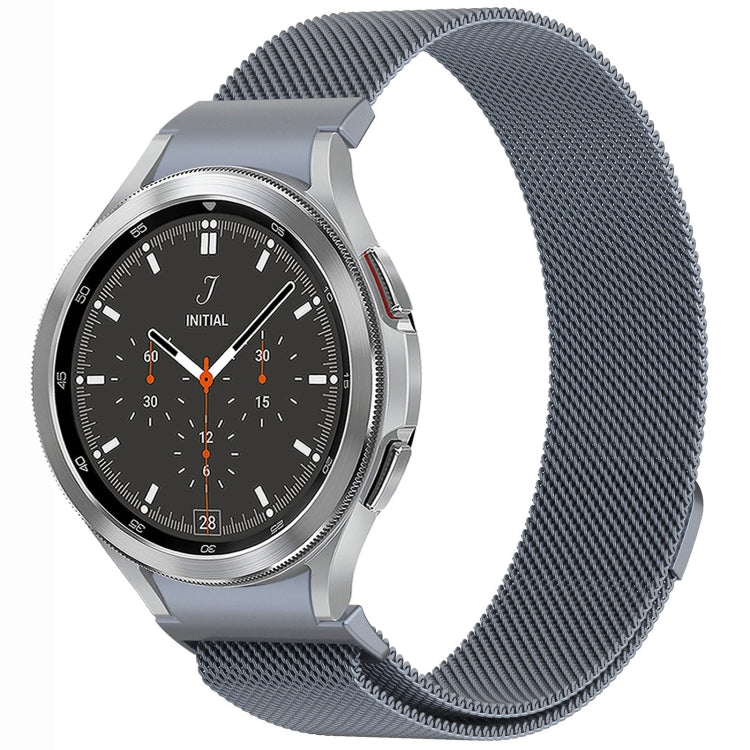 سوار ساعة معدني مغناطيسي بنمط زر ميلان، لساعات Samsung Galaxy Watch 6 Classic، وSamsung Galaxy Watch5 / 5 Pro، وSamsung Galaxy Watch4 / 4 Classic 46mm، وSamsung Galaxy Watch3 41mm