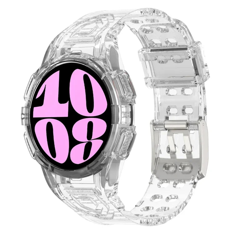 TPU Integrated Silicone Watch Band, For Samsung Galaxy Watch6 44mm, For Samsung Galaxy Watch6 40mm