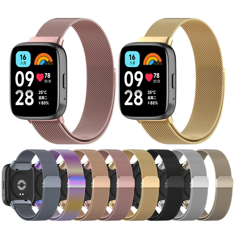 Milan Magnetic Steel Mesh Watch Band, For Redmi Watch 3 Active, For Redmi Watch 3 Lite
