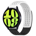 سوار ساعة سيليكون قابل للتنفس بنقاط ثلاثية الأبعاد مع ثقوب 20 مم، لساعة Samsung Galaxy Watch 6 Classic مقاس 47 مم، لساعة Samsung Galaxy Watch 6 مقاس 44 مم، لساعة Samsung Galaxy Watch 6 مقاس 40 مم