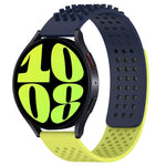 سوار ساعة سيليكون قابل للتنفس بنقاط ثلاثية الأبعاد مع ثقوب 20 مم، لساعة Samsung Galaxy Watch 6 Classic مقاس 47 مم، لساعة Samsung Galaxy Watch 6 مقاس 44 مم، لساعة Samsung Galaxy Watch 6 مقاس 40 مم
