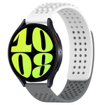 سوار ساعة سيليكون قابل للتنفس بنقاط ثلاثية الأبعاد مع ثقوب 20 مم، لساعة Samsung Galaxy Watch 6 Classic مقاس 47 مم، لساعة Samsung Galaxy Watch 6 مقاس 44 مم، لساعة Samsung Galaxy Watch 6 مقاس 40 مم
