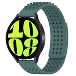 سوار ساعة سيليكون قابل للتنفس بنقاط ثلاثية الأبعاد مع ثقوب 20 مم، لساعة Samsung Galaxy Watch 6 Classic مقاس 47 مم، لساعة Samsung Galaxy Watch 6 مقاس 44 مم، لساعة Samsung Galaxy Watch 6 مقاس 40 مم