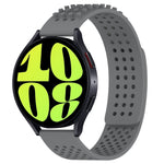 سوار ساعة سيليكون قابل للتنفس بنقاط ثلاثية الأبعاد مع ثقوب 20 مم، لساعة Samsung Galaxy Watch 6 Classic مقاس 47 مم، لساعة Samsung Galaxy Watch 6 مقاس 44 مم، لساعة Samsung Galaxy Watch 6 مقاس 40 مم