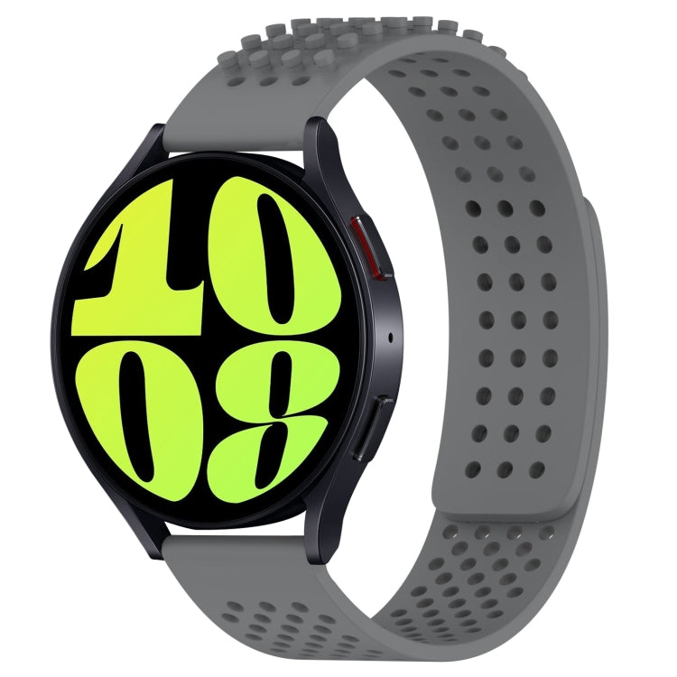 سوار ساعة سيليكون قابل للتنفس بنقاط ثلاثية الأبعاد مع ثقوب 20 مم، لساعة Samsung Galaxy Watch 6 Classic مقاس 47 مم، لساعة Samsung Galaxy Watch 6 مقاس 44 مم، لساعة Samsung Galaxy Watch 6 مقاس 40 مم