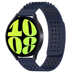 سوار ساعة سيليكون قابل للتنفس بنقاط ثلاثية الأبعاد مع ثقوب 20 مم، لساعة Samsung Galaxy Watch 6 Classic مقاس 47 مم، لساعة Samsung Galaxy Watch 6 مقاس 44 مم، لساعة Samsung Galaxy Watch 6 مقاس 40 مم
