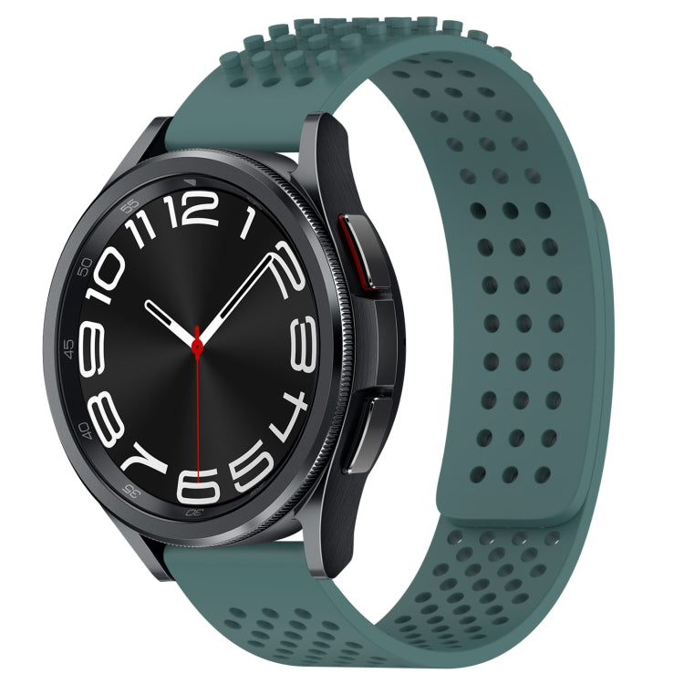 سوار ساعة سيليكون قابل للتنفس بنقاط ثلاثية الأبعاد مع ثقوب 20 مم، لساعة Samsung Galaxy Watch 6 Classic مقاس 43 مم، لساعة Samsung Galaxy Watch 5 Pro إصدار الغولف، لساعة Samsung Galaxy Watch 5 إصدار الغولف