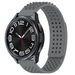 سوار ساعة سيليكون قابل للتنفس بنقاط ثلاثية الأبعاد مع ثقوب 20 مم، لساعة Samsung Galaxy Watch 6 Classic مقاس 43 مم، لساعة Samsung Galaxy Watch 5 Pro إصدار الغولف، لساعة Samsung Galaxy Watch 5 إصدار الغولف