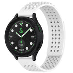 سوار ساعة سيليكون قابل للتنفس بنقاط ثلاثية الأبعاد مع ثقوب 20 مم، لساعة Samsung Galaxy Watch 6 Classic مقاس 43 مم، لساعة Samsung Galaxy Watch 5 Pro إصدار الغولف، لساعة Samsung Galaxy Watch 5 إصدار الغولف