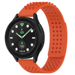 سوار ساعة سيليكون قابل للتنفس بنقاط ثلاثية الأبعاد مع ثقوب 20 مم، لساعة Samsung Galaxy Watch 6 Classic مقاس 43 مم، لساعة Samsung Galaxy Watch 5 Pro إصدار الغولف، لساعة Samsung Galaxy Watch 5 إصدار الغولف