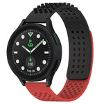 سوار ساعة سيليكون قابل للتنفس بنقاط ثلاثية الأبعاد مع ثقوب 20 مم، لساعة Samsung Galaxy Watch 6 Classic مقاس 43 مم، لساعة Samsung Galaxy Watch 5 Pro إصدار الغولف، لساعة Samsung Galaxy Watch 5 إصدار الغولف
