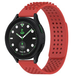 سوار ساعة سيليكون قابل للتنفس بنقاط ثلاثية الأبعاد مع ثقوب 20 مم، لساعة Samsung Galaxy Watch 6 Classic مقاس 43 مم، لساعة Samsung Galaxy Watch 5 Pro إصدار الغولف، لساعة Samsung Galaxy Watch 5 إصدار الغولف