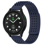 سوار ساعة سيليكون قابل للتنفس بنقاط ثلاثية الأبعاد مع ثقوب 20 مم، لساعة Samsung Galaxy Watch 6 Classic مقاس 43 مم، لساعة Samsung Galaxy Watch 5 Pro إصدار الغولف، لساعة Samsung Galaxy Watch 5 إصدار الغولف