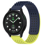 سوار ساعة سيليكون قابل للتنفس بنقاط ثلاثية الأبعاد مع ثقوب 20 مم، لساعة Samsung Galaxy Watch 6 Classic مقاس 43 مم، لساعة Samsung Galaxy Watch 5 Pro إصدار الغولف، لساعة Samsung Galaxy Watch 5 إصدار الغولف