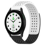 سوار ساعة سيليكون قابل للتنفس بنقاط ثلاثية الأبعاد مع ثقوب 20 مم، لساعة Samsung Galaxy Watch 6 Classic مقاس 43 مم، لساعة Samsung Galaxy Watch 5 Pro إصدار الغولف، لساعة Samsung Galaxy Watch 5 إصدار الغولف