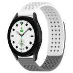 سوار ساعة سيليكون قابل للتنفس بنقاط ثلاثية الأبعاد مع ثقوب 20 مم، لساعة Samsung Galaxy Watch 6 Classic مقاس 43 مم، لساعة Samsung Galaxy Watch 5 Pro إصدار الغولف، لساعة Samsung Galaxy Watch 5 إصدار الغولف
