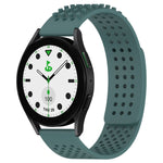 سوار ساعة سيليكون قابل للتنفس بنقاط ثلاثية الأبعاد مع ثقوب 20 مم، لساعة Samsung Galaxy Watch 6 Classic مقاس 43 مم، لساعة Samsung Galaxy Watch 5 Pro إصدار الغولف، لساعة Samsung Galaxy Watch 5 إصدار الغولف