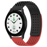 سوار ساعة سيليكون قابل للتنفس بنقاط ثلاثية الأبعاد مع ثقوب 20 مم، لساعة Samsung Galaxy Watch 6 Classic مقاس 43 مم، لساعة Samsung Galaxy Watch 5 Pro إصدار الغولف، لساعة Samsung Galaxy Watch 5 إصدار الغولف