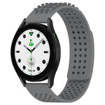 سوار ساعة سيليكون قابل للتنفس بنقاط ثلاثية الأبعاد مع ثقوب 20 مم، لساعة Samsung Galaxy Watch 6 Classic مقاس 43 مم، لساعة Samsung Galaxy Watch 5 Pro إصدار الغولف، لساعة Samsung Galaxy Watch 5 إصدار الغولف